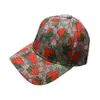 Designer Hat Brand Baseball Cap Outdoor Sporthoeden voor mannen en vrouwen Strawberry Printing Cartoon Sun Hat