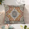 Kissen Retro -Kissenbezug mit Reißverschluss Boho -Style -Wurfabdeckung Weiche Hülle für Couchsofa Bettdekoration Design Blumen