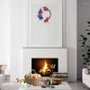 Decoratieve bloemen jfbl American Patriotic Tulip krans 4 juli Independence Day voor voordeur muur raam bruiloft feestdecor