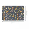 Carpets Chub Geckos dans le paillard en polyester gris foncé tapis de tapis de tapis