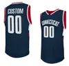 Cousue UConn Huskies 2024 Final Four NCAA Basketball Jerseys 11 Alex Karaban 32 Donovan Clinngan 5 Stephon Castle 2 Tristen Newton Cam Spencer Ray Allen Kemba Walker