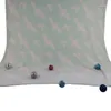 Filtar xingheng polyester soffa filt anpassning lyx med stjärnmönster rosa färg