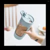 Blender Protein Powder Mixer Shaker Cup Electric Portable Bottle For Coffee Free With USB Rechargeable 1200Mah Blue