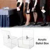 Piggy Bank Dålig akrylbesparande pengar Box Transparent Piggy Bank Cube Saving Box Coins Storage Box för Coin Banknote Tirelire 240401