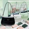 1 1 Cleo Triangle Designer schoudertas Luxe handtassen Turns Turnes voor vrouw mode Crossbody Pochette White Bag Man Real Lederen Riem Tote Koppeling onderarm Armpit -tassen