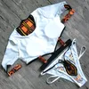 Kvinnors badkläder afrikansk dashiki tryck kort ärm bikini 2024 Kvinnor baddräkt kvinnlig thong två stycken set baddräkt baddam