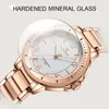 Montre-bracelets Quartz Watch for Women 2024 Fashion Elegant Imperproof Horloge en acier inoxydable STRAP FILLE GIFE NF5021