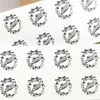 Feestdecoratie 200 %/Lot Christmas Series Zelfklevende Kraft Round Paper Stickers voor geschenkzakken Dozen Labelafdichting