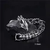 Retro Head Bracelet European and American Men's Hip Hop Punk Dragon Bone Bracelet Jewelry AB80