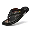 Slippers Fashion Pu Leather Flip Flops Men 2024 Summer Shoes Designer