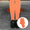 Женские носки, оранжевые чулки выше колена, обычные повседневные женские тканевые декоративные женские носки для