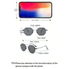 1pc Classic Metal Geometric Frame Black Sunglasses for Men Fishing Driving Daily Accessories