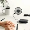 Bärbar USB -fläkt mini handhållna fans utomhus mini skrivbordskontor stum USB laddar tyst kontorsbord litet fan