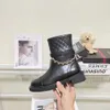 14 ٪ من مصمم الأحذية Xiaoxiangfeng الخريف/سلسلة الشتاء الجلد الأصلي مع الكعب الكثيف السميك حذاء قصير للنساء