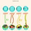 Mutfaklar Yemek Renkli Plastik Yapımı Oyuncaklar Yaratıcı DIY El Yapımı Kalıp Aracı Dondurma Erişte Makinesi Çocuklar Oyun Ev Oyuncak Kil Hediye 2445
