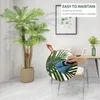 Decorative Flowers Artificial Coconuts Tree Fake Palm Large Faux Tropical Silk Trees For Outdoors Indoor Decor Hawaiian Simulation Plant