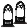 Titulares de vela 1 par de suporte vintage Table Centerpiece Home Gothic Stand Candlestick