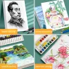 Sketchbooks A4 White Cardboard 50 листов ультраухит -эскиз бумага Студент акварель гуашью творческая живопись 300G художественная бумага