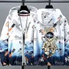 Version coréenne de Spring Autumn Mens of Loose Casual Coat Trend Menswear Mid-Teens High School Camouflage Camouflage Veste