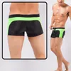 Mäns badkläder Mens Swimming Shorts Boxer Quick-Tork Man Swim Trunks Boardshorts Låg midja Drawstring Patchwork Surfing Diving Beaching Wear