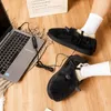 Halılar Isıtmalı Terlik Elektrikli USB Ayak Ayak Sıcak Botları Isıtıcı Pamuk Ayakkabı Ayarlanabilir Sıcaklık