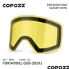 Kayak Goggles Yedek lens lens lens için lens lens Model20101 Antifog UV400 Gözlük Snowboard Gözlükleri Sadece Deniz Teslimat Sporları Dışarıda