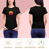 Frauenpolos Binde Kämpfer Sonnenuntergang T-Shirt Grafik Frauen Womans Kleidung