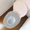 Accesorios de alfombrillas de baño cubierta de baño con almohadilla lavable con almohadilla espesada poliéster reutilizable