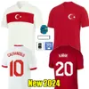 Calhanoglu Turquia Clube Conjuntos Completos Camisa de Futebol 2024 2025 Seleção Nacional Burak Kenan Karaman Hakan Zeki Celik Sukur Ozan Kabak Yusuf Yazici Turquia Camisa de Futebol Kits