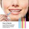 100 Pieces Interdental Brushes Dental Floss Toothpick Orthodontic Braces Brush Tooth Cleaning Tool Oral Care