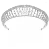 Haarklammern Trendy Crown Women Accessoires Hochzeit Kopfbedeckung Brautkopfschmuck Verlobungs Schmuck Leuchten Diadem Kristallkronen Hg296