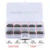 Fishhooks Goture 500pc/лото рыбацкие вившие 4# 6# 8# 10# 12# Collling Swivel Fish Snap Connector для рыболовных рыболовных аксессуаров