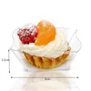 Wegwerpbekers rietjes 15 stks ijsbeker plastic dessert mousse platen feestbenodigdheden slakom