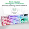 Teclados teclados -teclados mecânicos 104 teclado USB com fio de poeira e conjunto de mouse Conjunto de jogos à prova d'água RGB Backlit Teclado e mouse COOLL2404