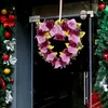 Fiori decorativi ghirlanda fiore artificiale ghirlanda di ghirlanda porta antonotiere benvenuto ghirlande per il doppio fattoria floreale per il matrimonio