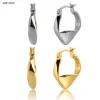 Earrings ANDYWEN 925 Sterling Silver Geometric Hoops Big 11mm Circle Round Women Earring Piercing Pendiente Luxury 2020 Fashion Jewelry