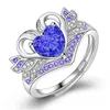 Band Rings N Zircon Stone Crystal Ring For Women Wedding Engagement Fashion Jewelry High Quatlity Drop Delivery DHKNP