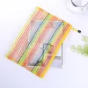 Sacchetti 24pcs Nuovo A4 Student Paper Paper Borse Nylon Borse Mesh Mesh Pen Bag Tencolor Colorful Borse