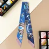 Scarves Designer The Magic Twill Bag Silk Scarf Silk Strip Multi functional Binding Bag Handle Ribbon PASH