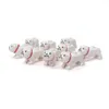 Schattige dieren bulldog otter flamingo vishonden figuren diy model bouwstenen bakstenen speelgoed voor kinderen kinderen geschenken verzamelen speelgoed