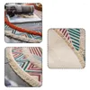 Dywany nordyckie okrągłe dywan ręcznie wykonany w juty Sofa salonu sypialnia oddychająca dywan bez poślizgu podłogi