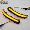 2pc LED Dynamic Turn Signal Lamp voor VW Jetta 6 Gli Hybrid Vento Passat B7 Scirocco EOS Fusca Beetle Mirror Indicator Sequential