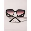 3st kvinnor geometriska mode y2k solglasögon för coolt utomhus UV -skydd reseparti tillbehör