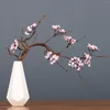Dekorative Blumen Simulation Kirschblüte Vine Zweig Dekor gefälschte Blumenzweige Teer Room False Ornament Kulisse Haus Wand Zugang