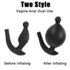 IKOKY Anal Plug Expandable Gspot Prostate Massager Adult Dildo Pump Inflatable Butt Dilator Sex Toys for Man Women 240312