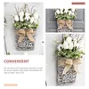 Decorative Flowers Plant Potted Decoration Hanging Door Flower Basket Artificial Front Sign Scene Layout Office Spring Wreath