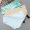 Women's Panties 3Pcs/Lot Plus Size For Underwear Cotton Girls Briefs Solid Color Sexy Lingeries Female Shorts Underpant 3XL/4XL