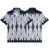 مصمم قميص القميص لأعلى قمصان رسومية أعلى طباعة هاواي العطلة من النوع الثقيل للنساء منفردة أزرار شاطئية واحدة