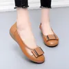 Casual Shoes MUYANG Women Ballet Flats Genuine Leather Flat Woman Work Size 35 - 42 Ladies Loafers