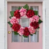 Flores decorativas Spring Summer Wreaths Artificial Floral Wreath for Front Door Flower Decoración del hogar